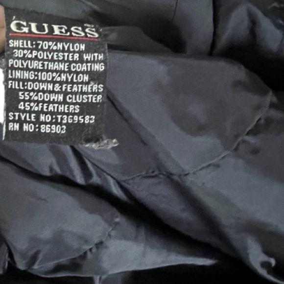 Guess‎ Down Filled Black Puffer Jacket - Picture 5 of 6